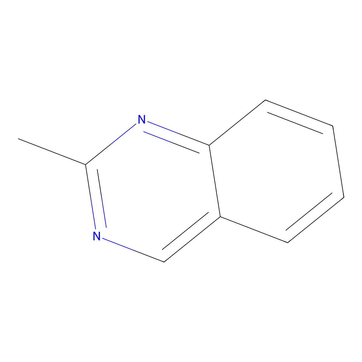 2-Methylquinazoline molecular structure, CAS 700-79-8
