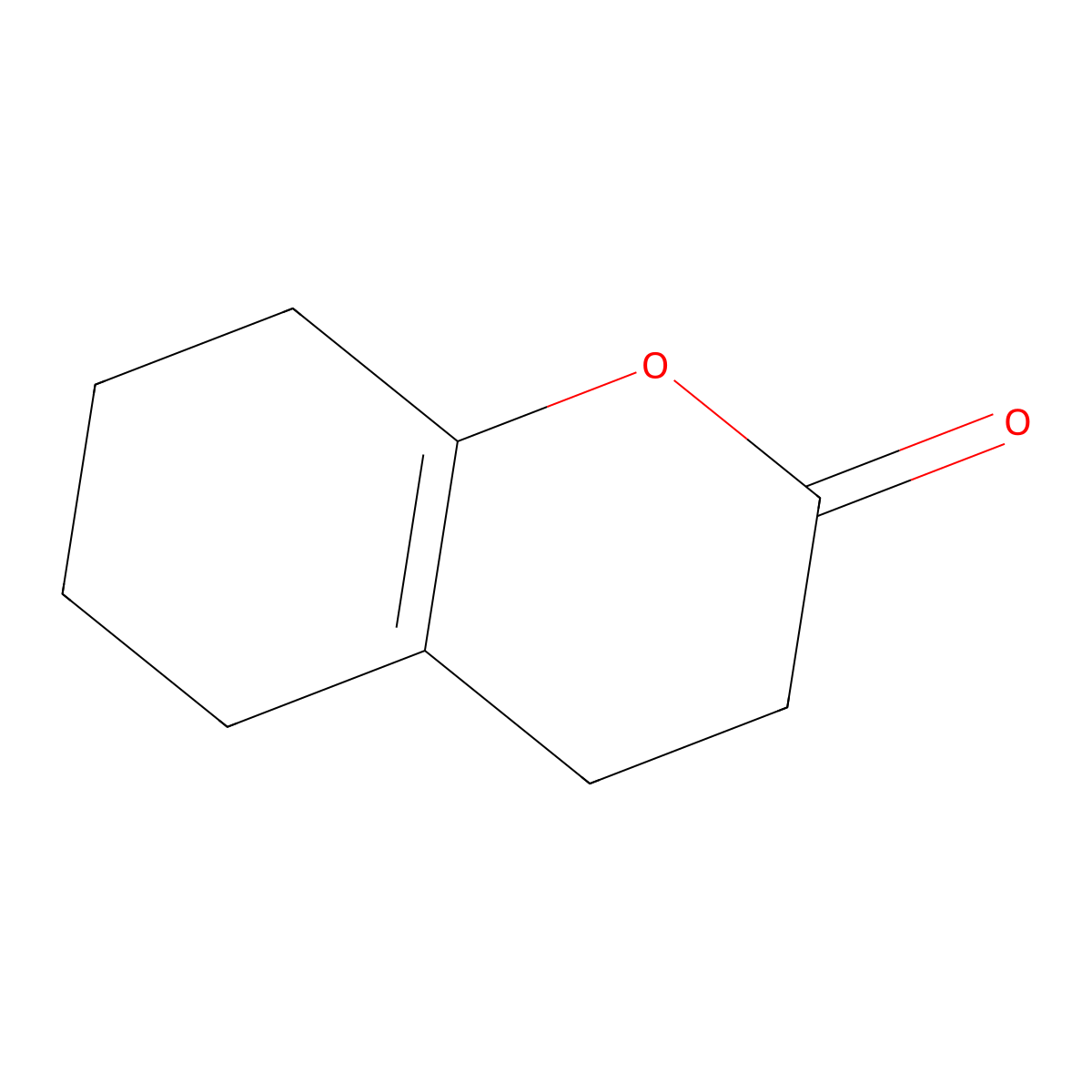 3,4,5,6,7,8-Hexahydrocoumarin molecular structure, CAS 700-82-3