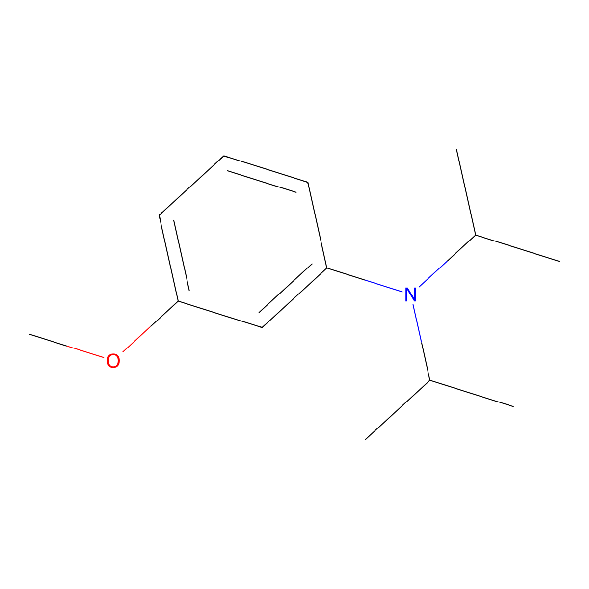 N,N-Diisopropyl-3-methoxyaniline molecular structure, CAS 7000-87-5