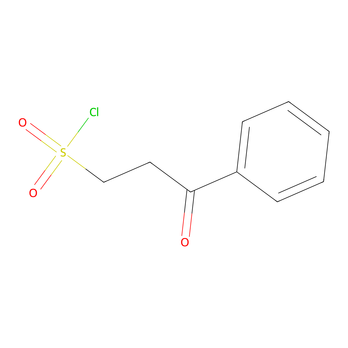 3-Oxo-3-phenylpropane-1-sulfonyl chloride molecular structure, CAS 70013-70-6
