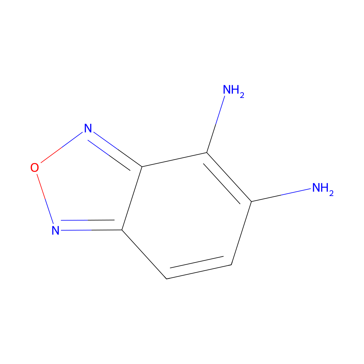 2,1,3-Benzoxadiazole-4,5-diamine molecular structure, CAS 70015-83-7