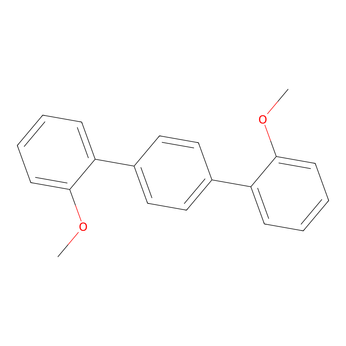 2,2''-Dimethoxy-1,1':4',1''-terphenyl molecular structure, CAS 70017-24-2