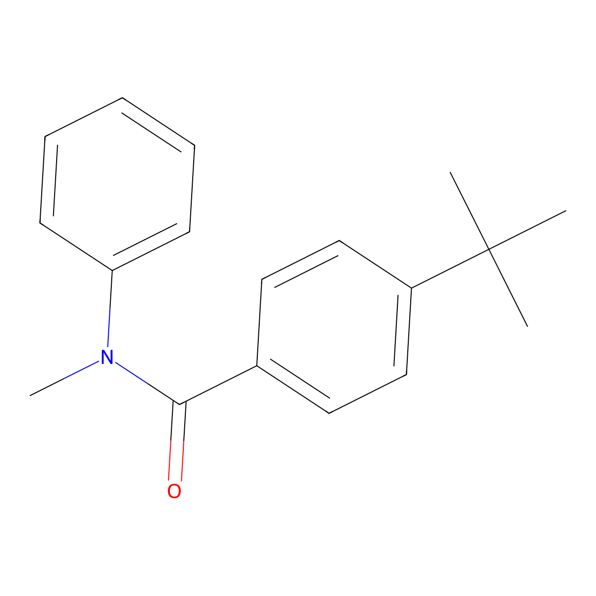 4-tert-Butyl-N-methyl-N-phenylbenzamide molecular structure, CAS 70019-98-6