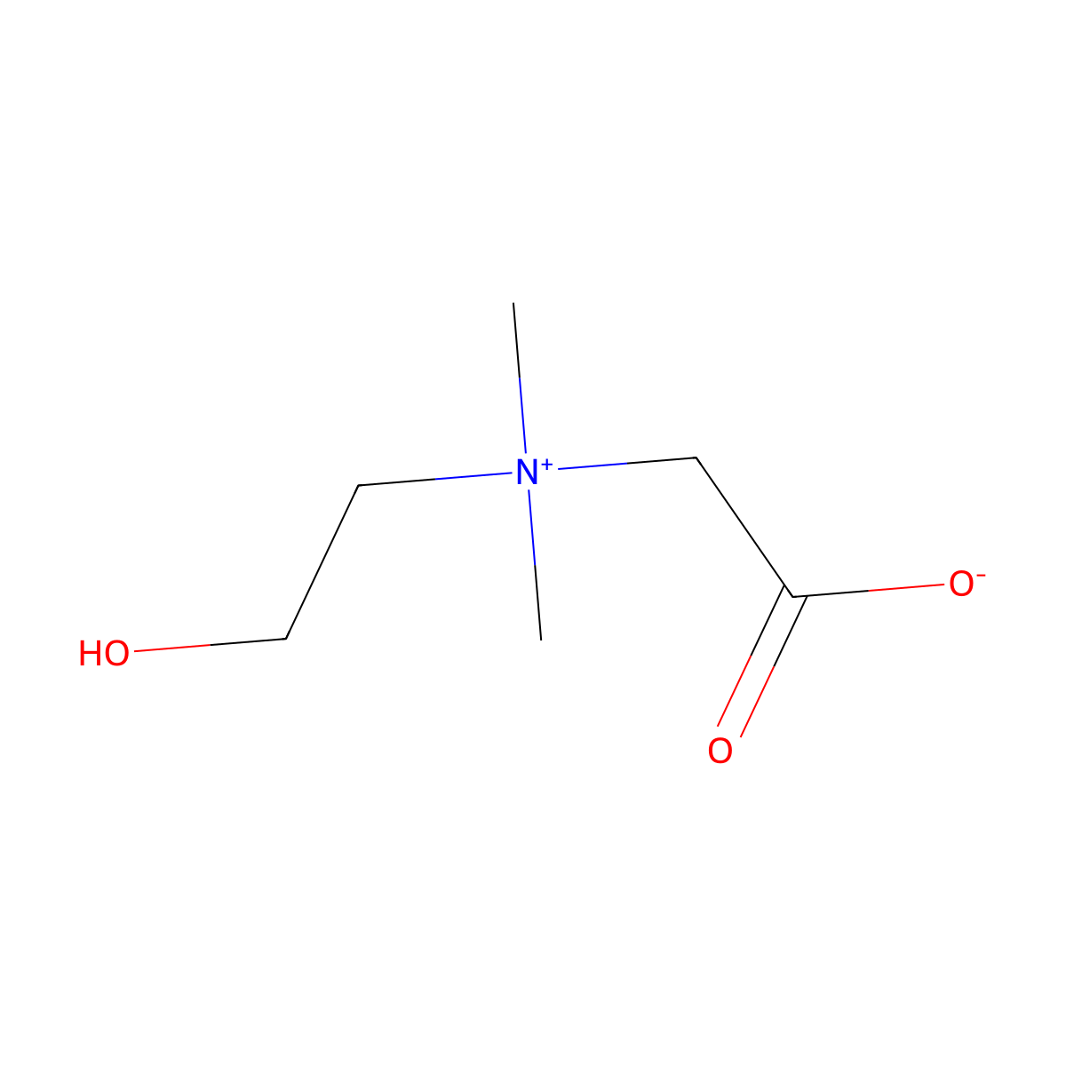 Oxibetaine molecular structure, CAS 7002-65-5