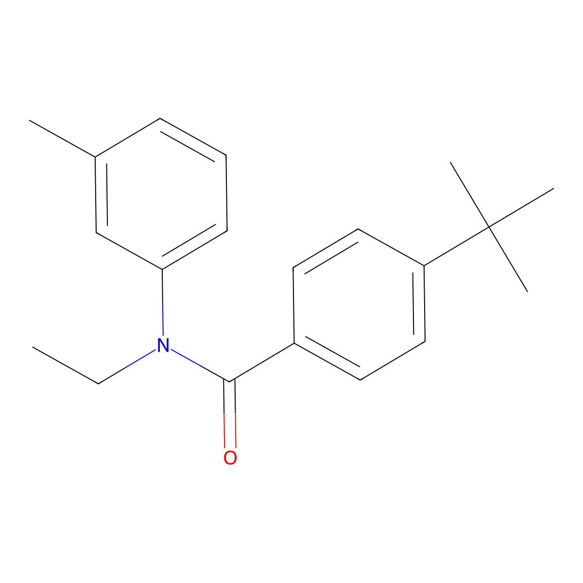 4-tert-butyl-N-ethyl-N-(3-methylphenyl)benzamide molecular structure, CAS 70020-26-7