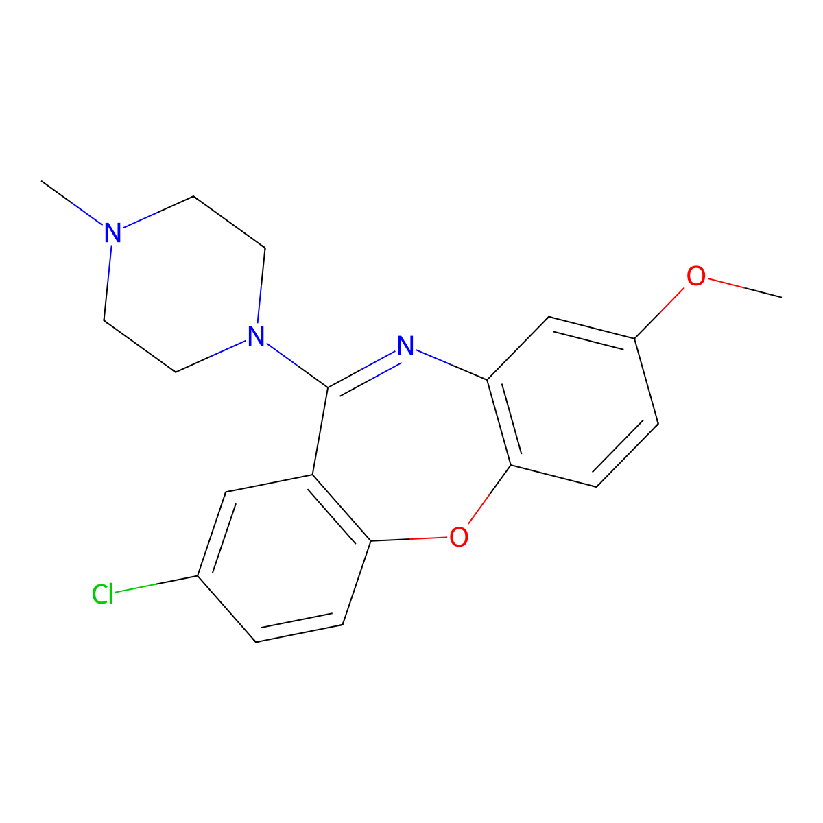 8-Methoxy Loxapine molecular structure, CAS 70020-54-1