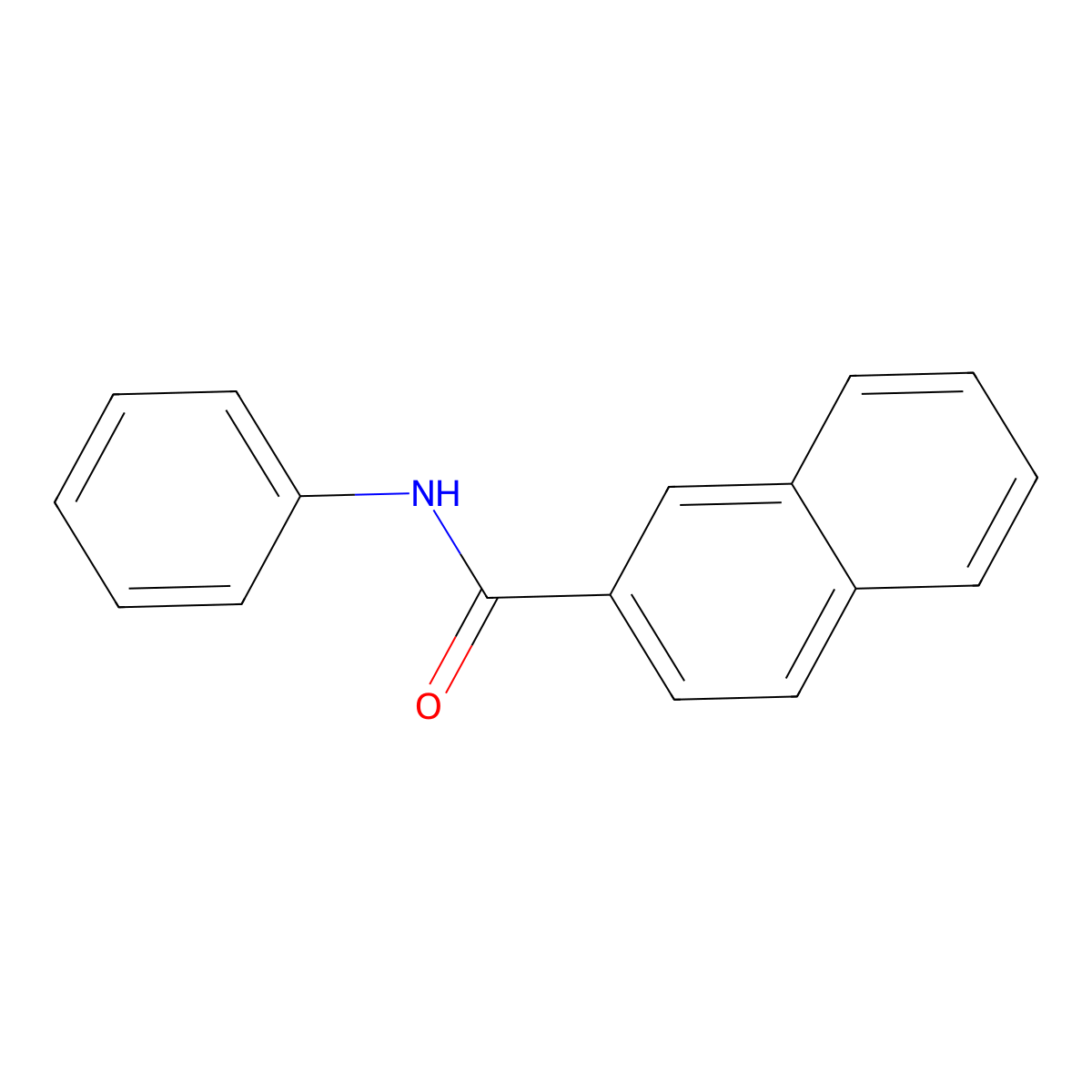N-phenylnaphthalene-2-carboxamide molecular structure, CAS 70021-83-9
