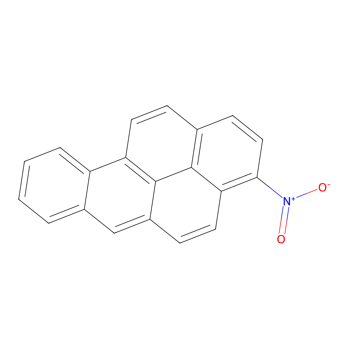 3-Nitrobenzo(a)pyrene molecular structure, CAS 70021-98-6