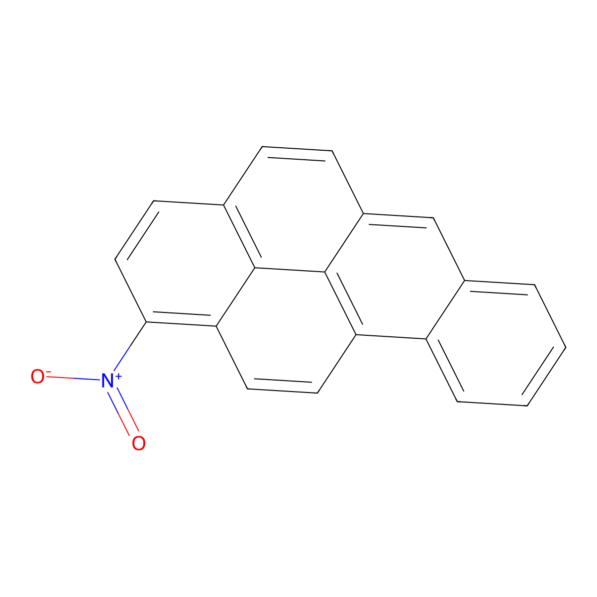 1-Nitrobenzo(a)pyrene molecular structure, CAS 70021-99-7