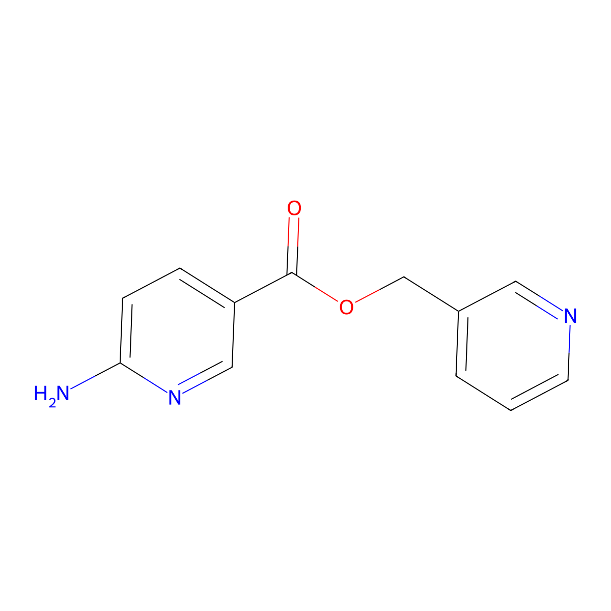 Nicotinyl 6-aminonicotinate molecular structure, CAS 70022-05-8