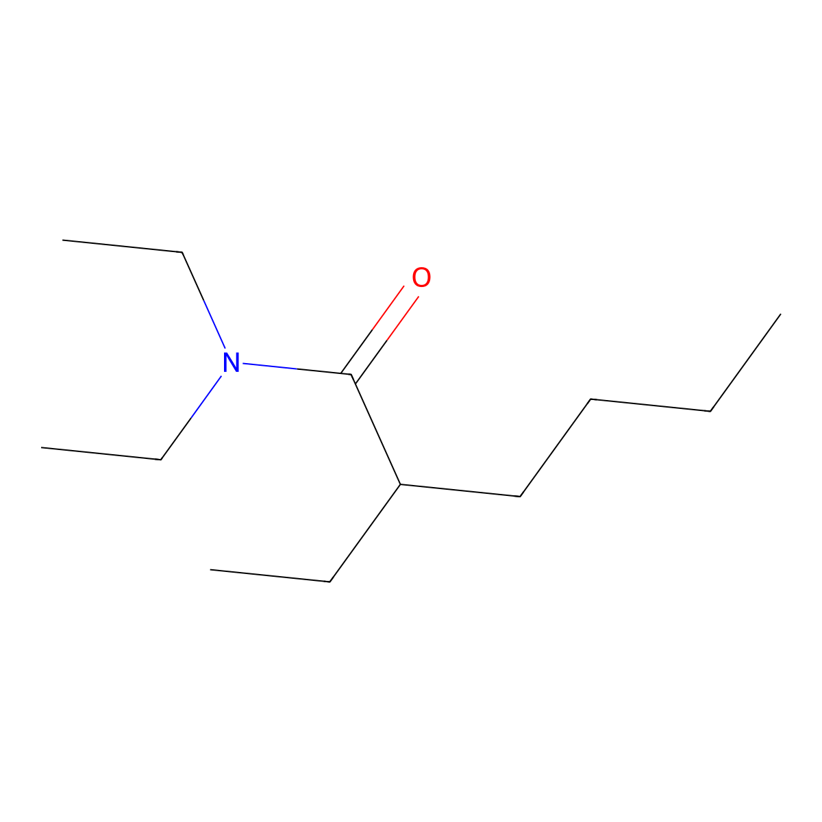 Hexanamide, N,N,2-triethyl- molecular structure, CAS 70024-54-3