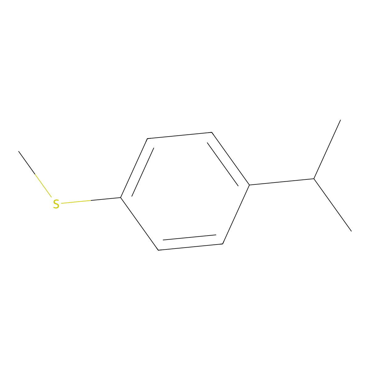 1-(Methylsulfanyl)-4-(propan-2-yl)benzene molecular structure, CAS 70026-35-6