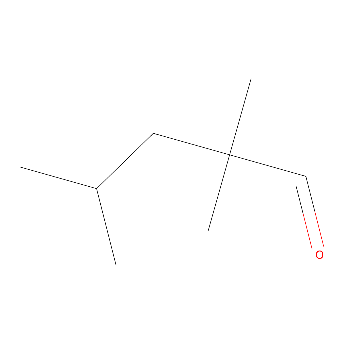 2,2,4-Trimethylpentanal molecular structure, CAS 70027-95-1