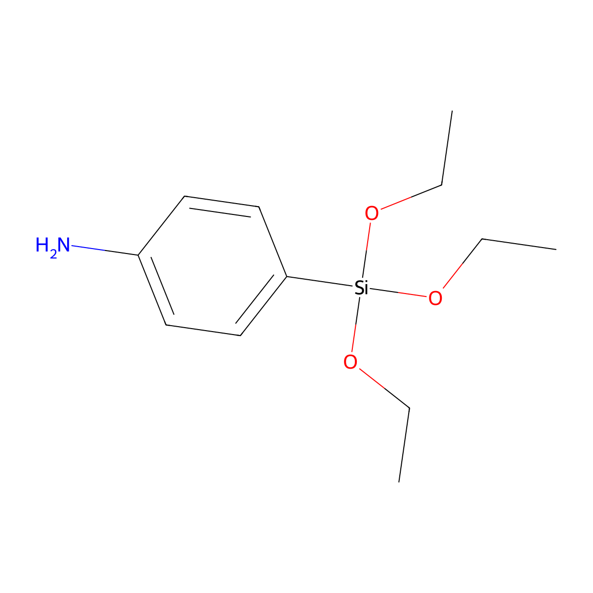 4-Triethoxysilylaniline molecular structure, CAS 7003-80-7