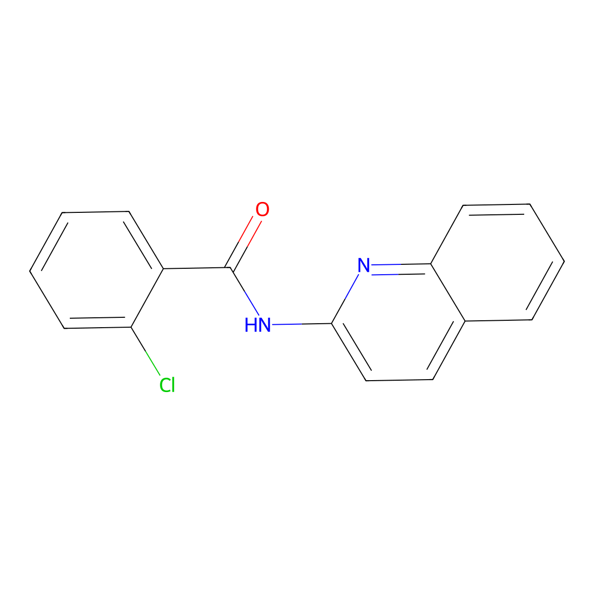 2-chloro-N-quinolin-2-ylbenzamide molecular structure, CAS 700347-11-1