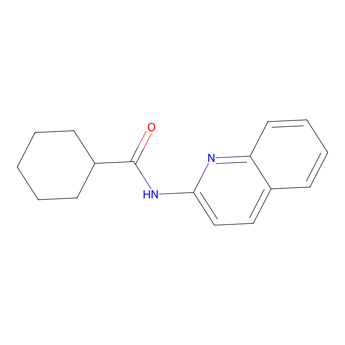 N-(2-quinolinyl)cyclohexanecarboxamide molecular structure, CAS 700347-12-2