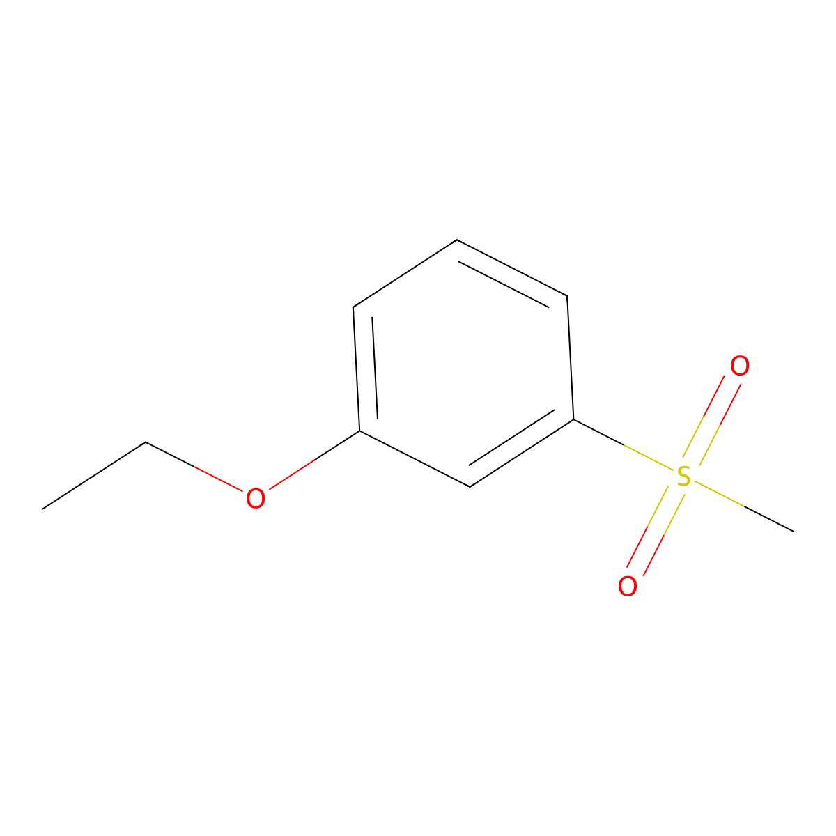 1-Ethoxy-3-(methylsulfonyl)benzene molecular structure, CAS 700348-34-1