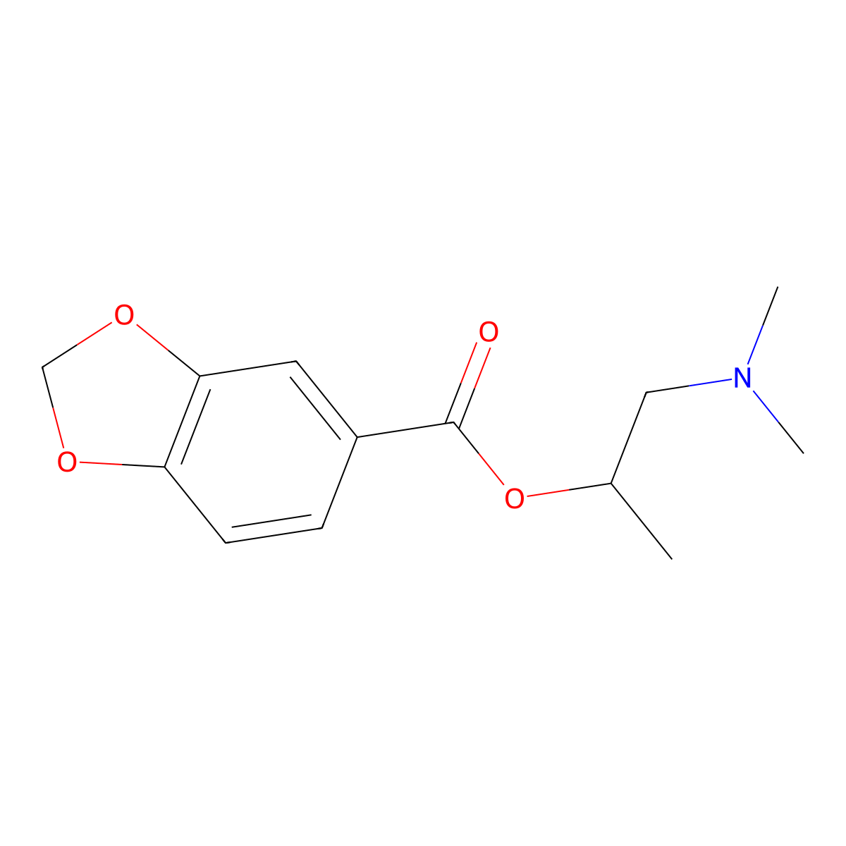 1-(Dimethylamino)propan-2-yl 1,3-benzodioxole-5-carboxylate molecular structure, CAS 700349-90-2