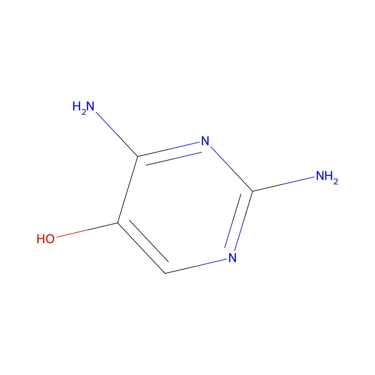 2,4-Diaminopyrimidin-5-ol molecular structure, CAS 70035-83-5