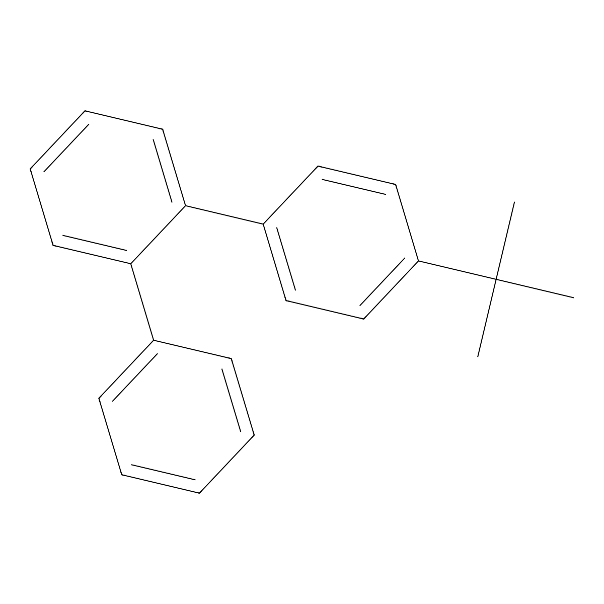 1-Tert-butyl-4-(2-phenylphenyl)benzene molecular structure, CAS 700360-04-9