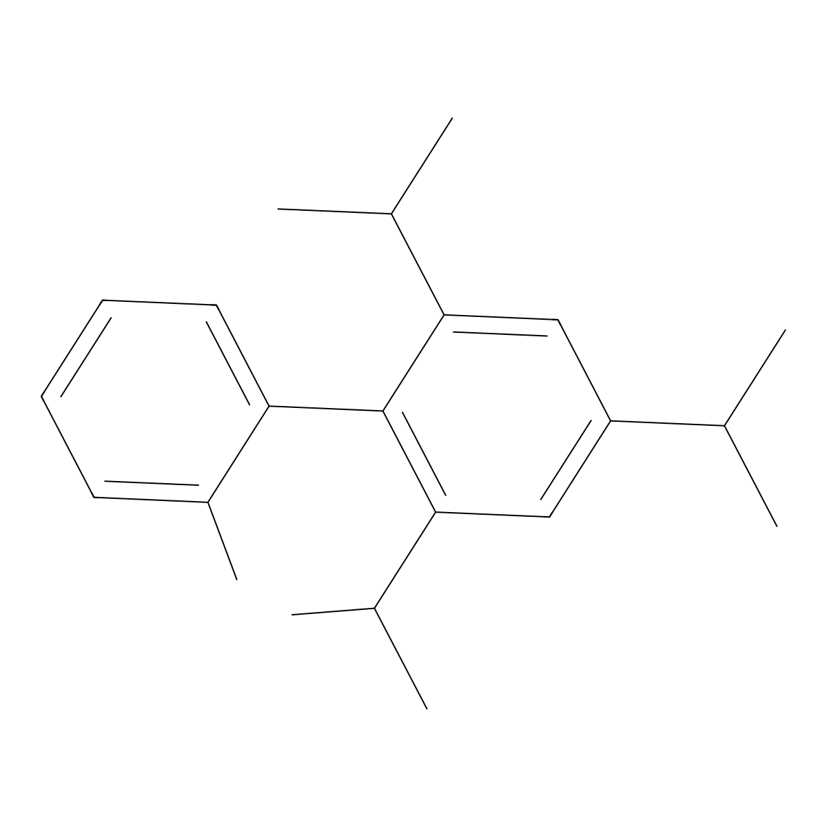1,1'-Biphenyl, 2'-methyl-2,4,6-tris(1-methylethyl)- molecular structure, CAS 700360-05-0