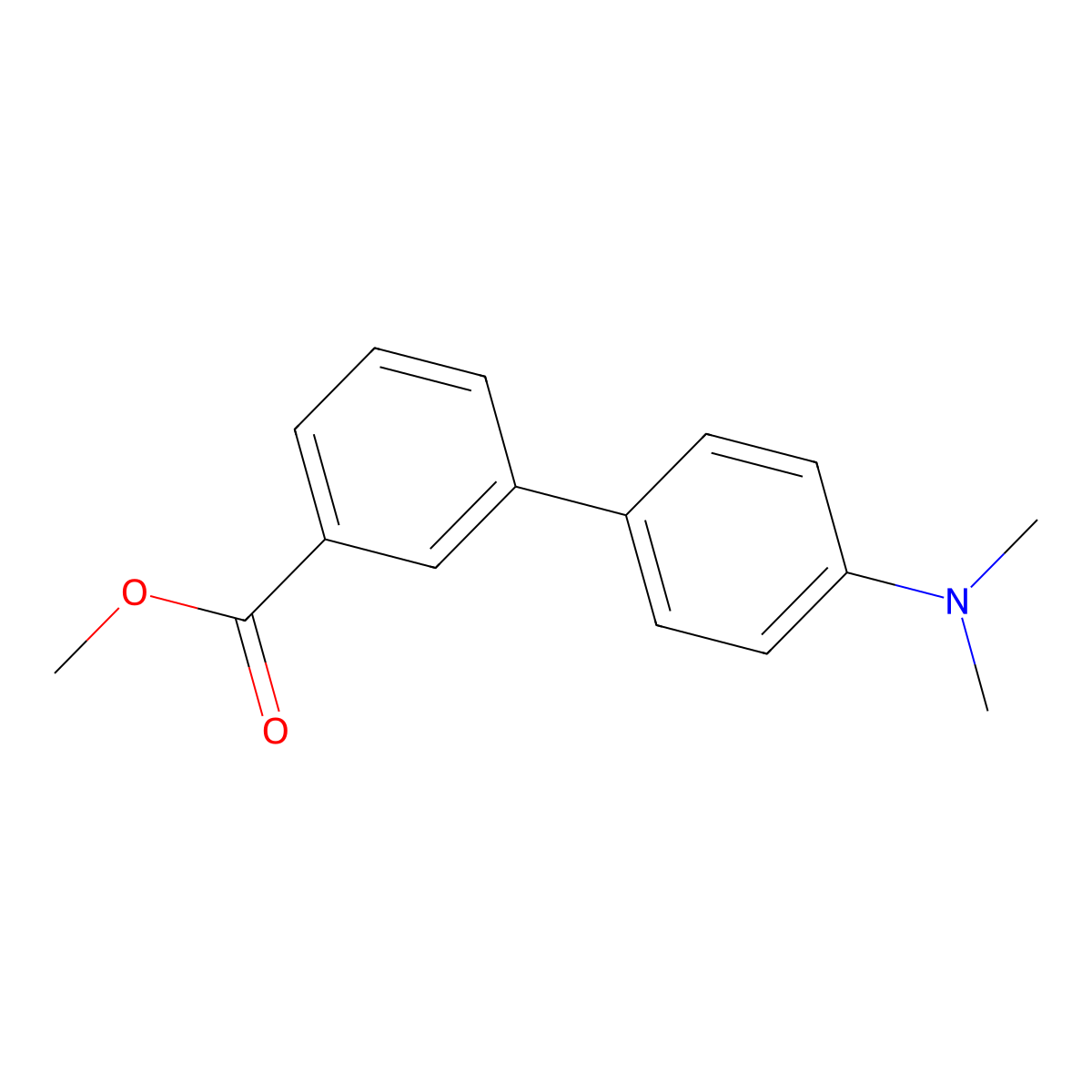 Methyl 4'-(dimethylamino)-[1,1'-biphenyl]-3-carboxylate molecular structure, CAS 700360-10-7