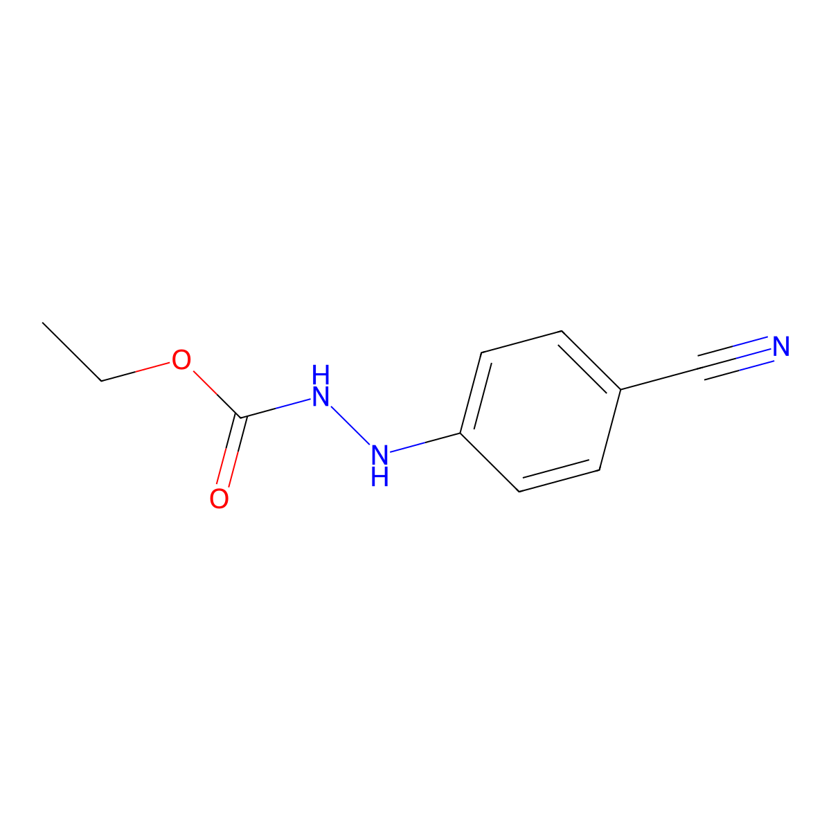 Ethyl 2-(4-Cyanophenyl)hydrazinecarboxylate molecular structure, CAS 700371-70-6
