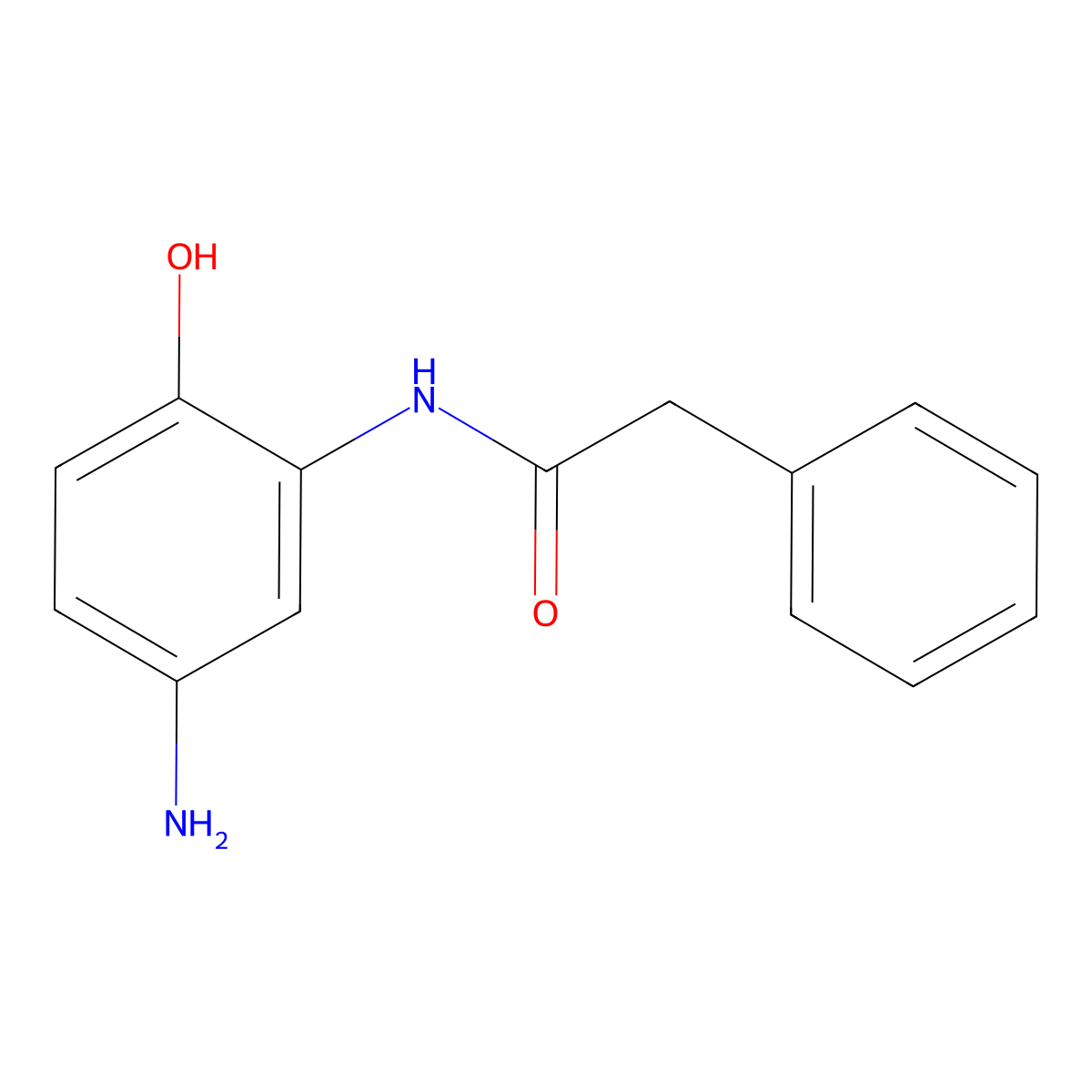 N-(5-amino-2-hydroxyphenyl)-2-phenylacetamide molecular structure, CAS 700375-27-5