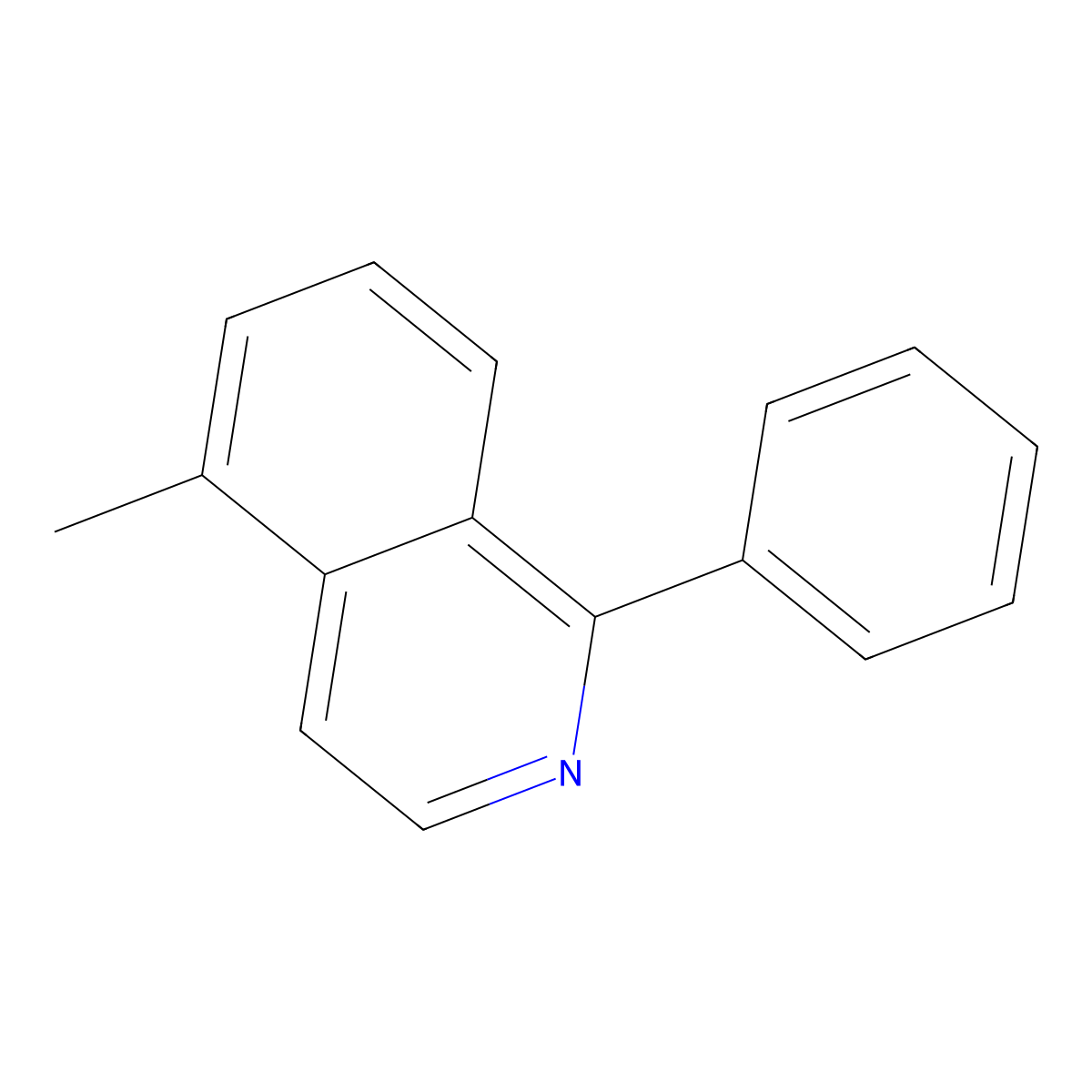 5-Methyl-1-phenylisoquinoline molecular structure, CAS 700380-16-1