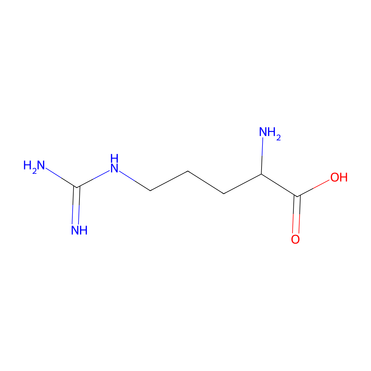 DL-Arginine molecular structure, CAS 7004-12-8