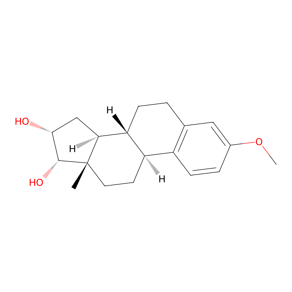 Epimestrol molecular structure, CAS 7004-98-0