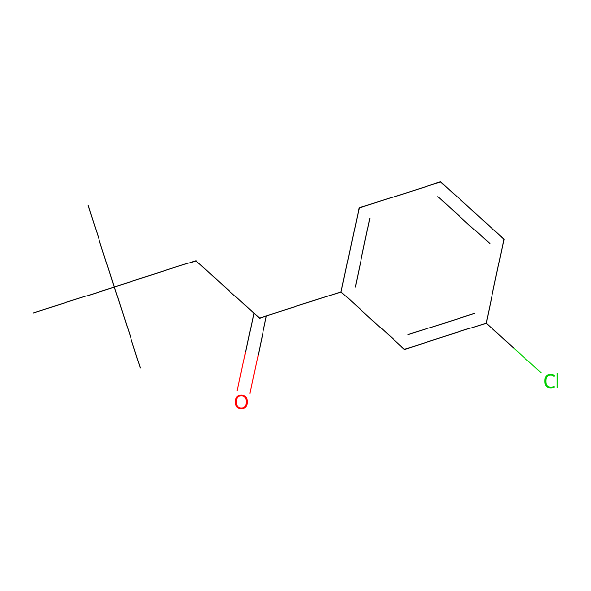 3'-Chloro-3,3-dimethylbutyrophenone molecular structure, CAS 70048-88-3