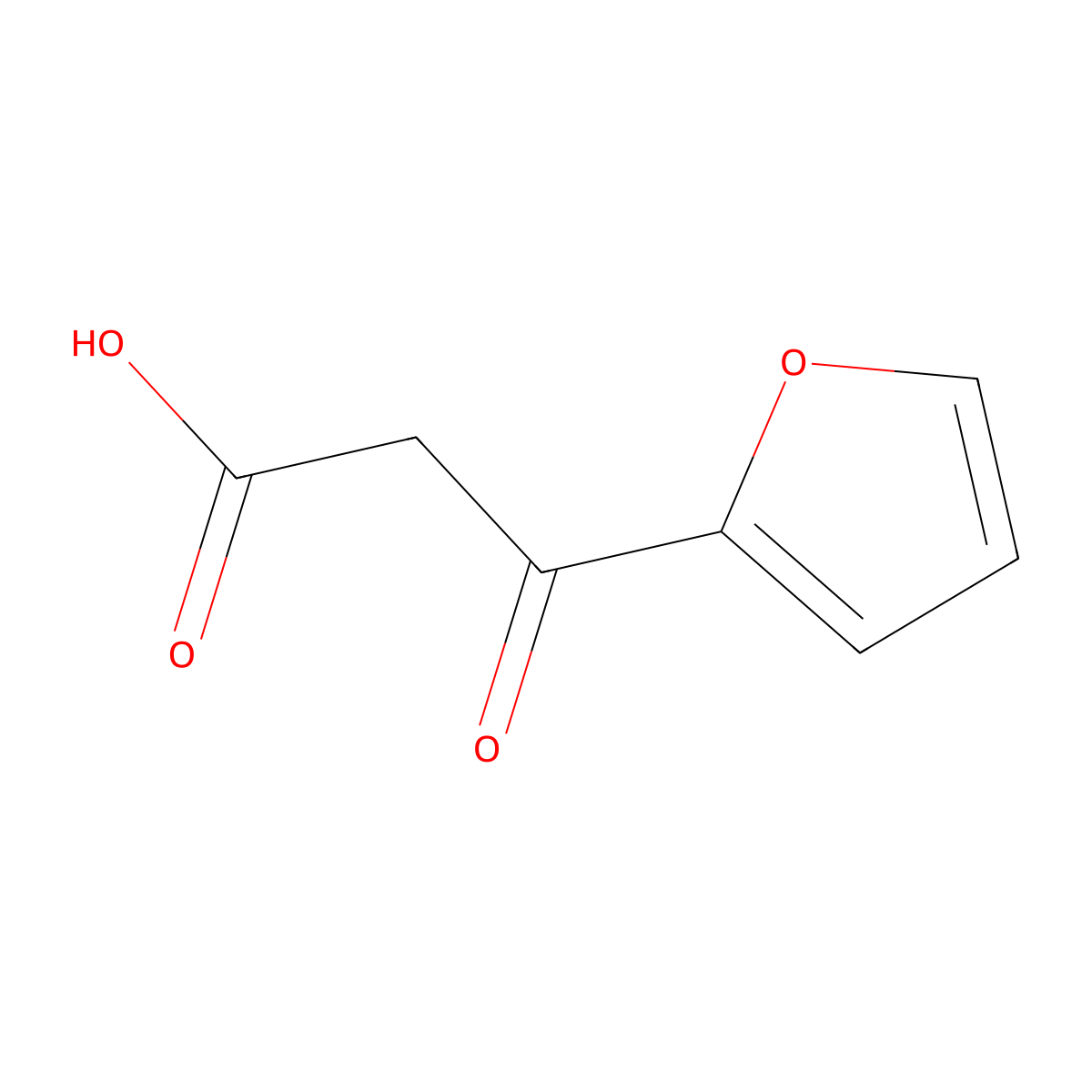 3-(Furan-2-yl)-3-oxopropanoic acid molecular structure, CAS 70048-96-3