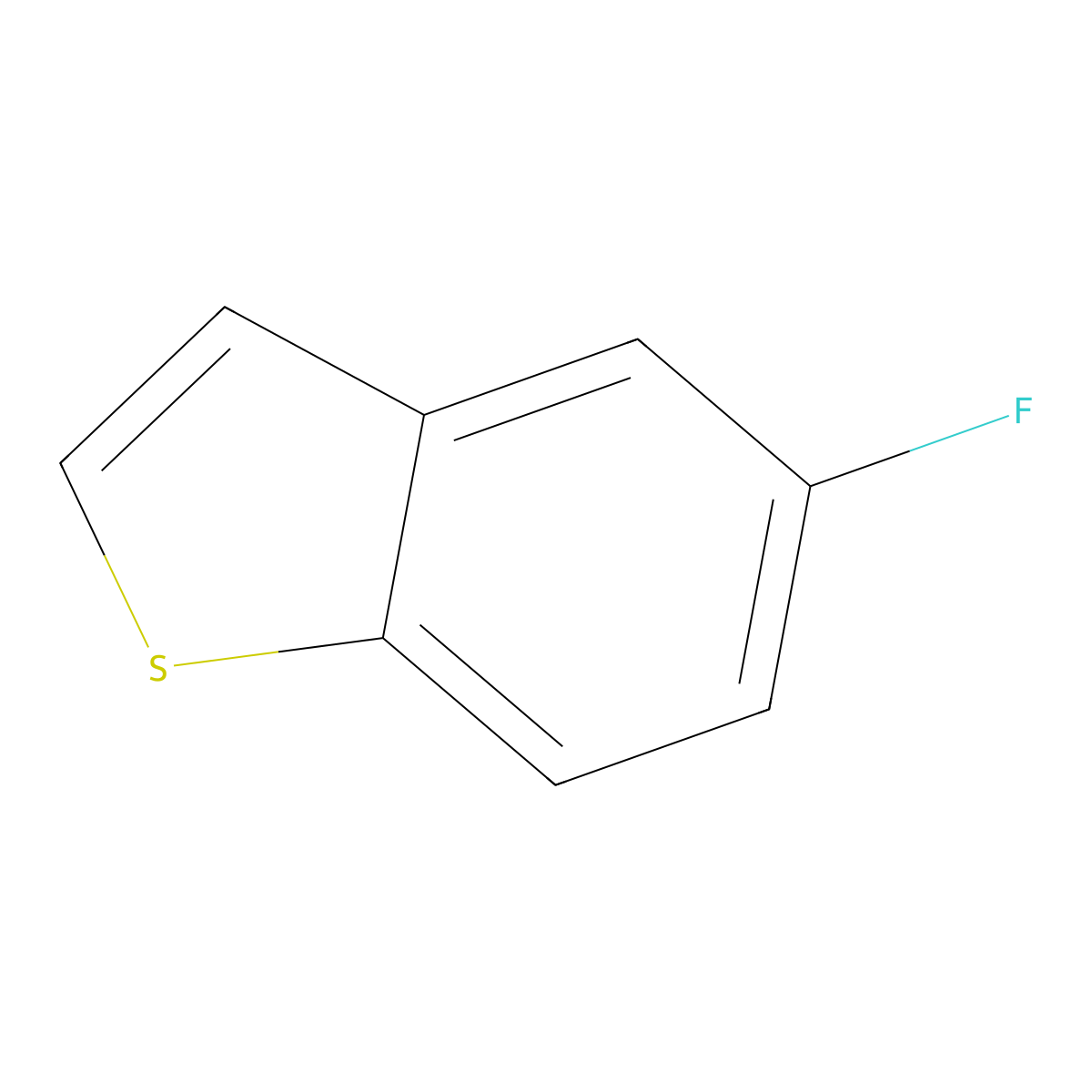 5-Fluoro-1-benzothiophene molecular structure, CAS 70060-12-7