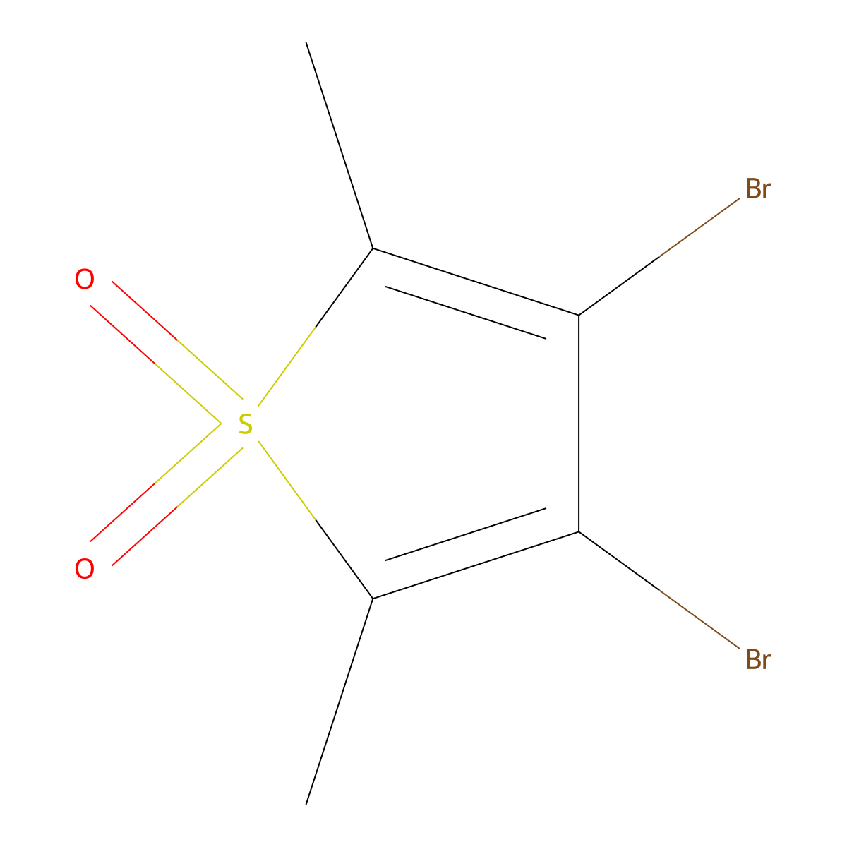 3,4-Dibromo-2,5-dimethylthiophene 1,1-dioxide molecular structure, CAS 70061-39-1