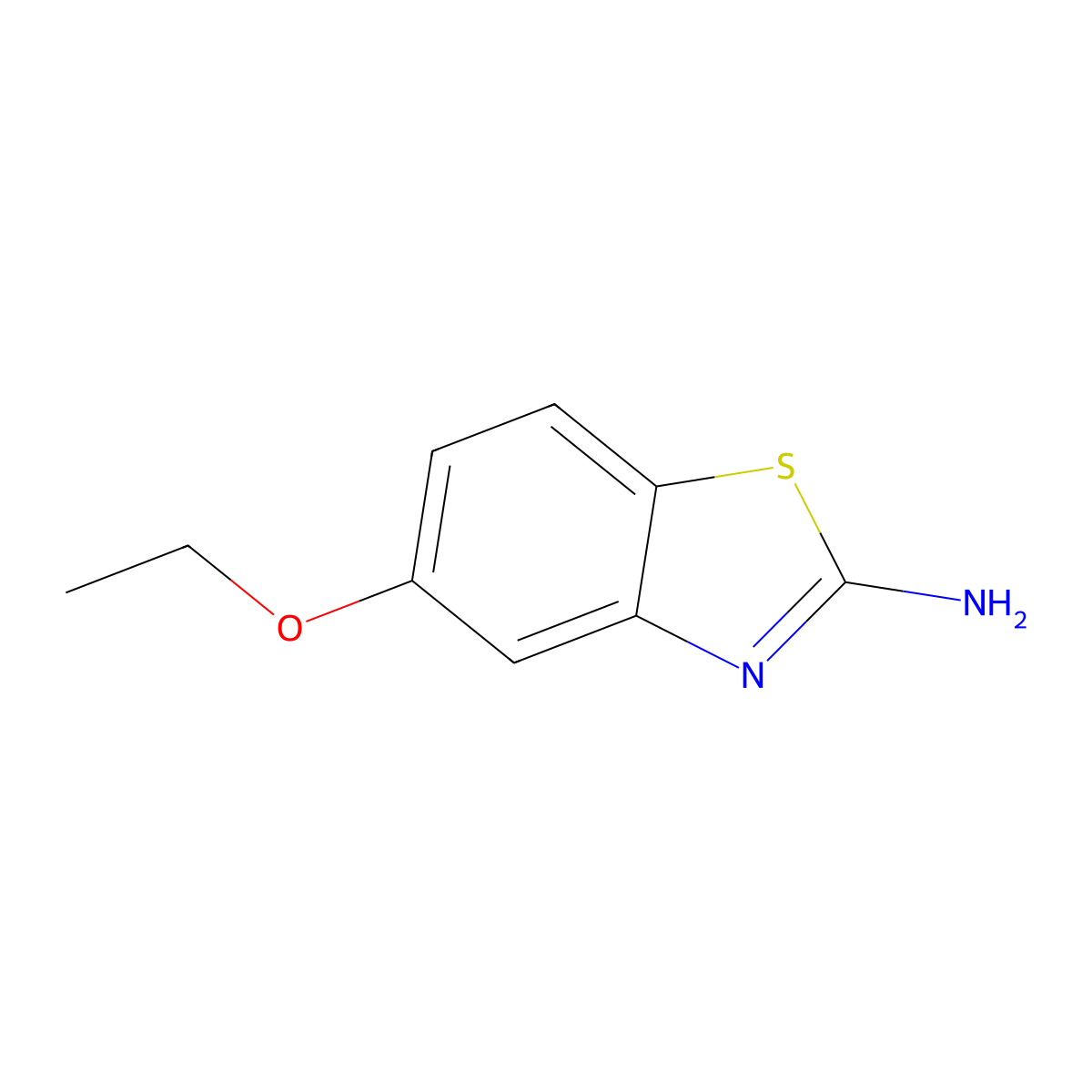 5-Ethoxy-benzothiazol-2-ylamine molecular structure, CAS 70066-70-5