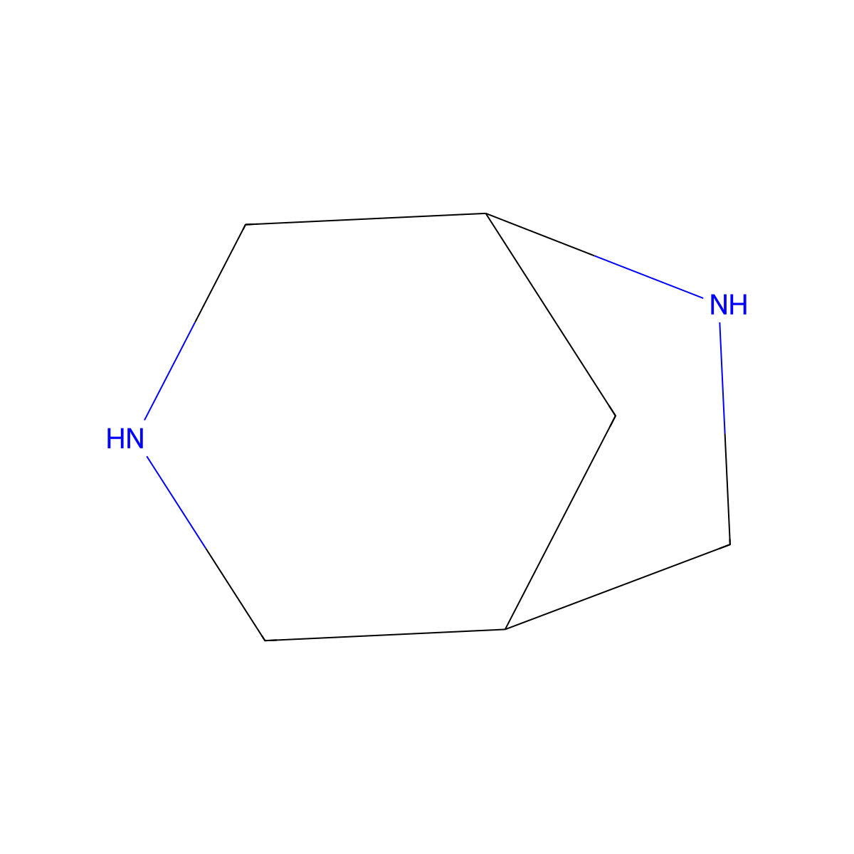 3,6-Diazabicyclo[3.2.1]octane molecular structure, CAS 70072-67-2