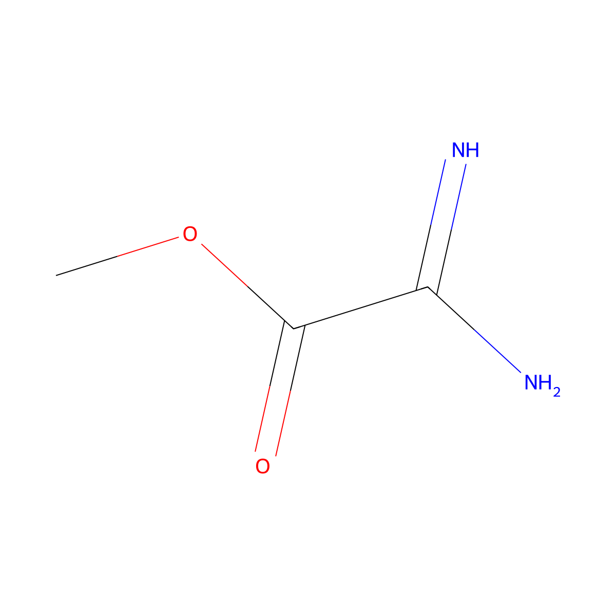 Methyl 2-amino-2-iminoacetate molecular structure, CAS 700796-91-4