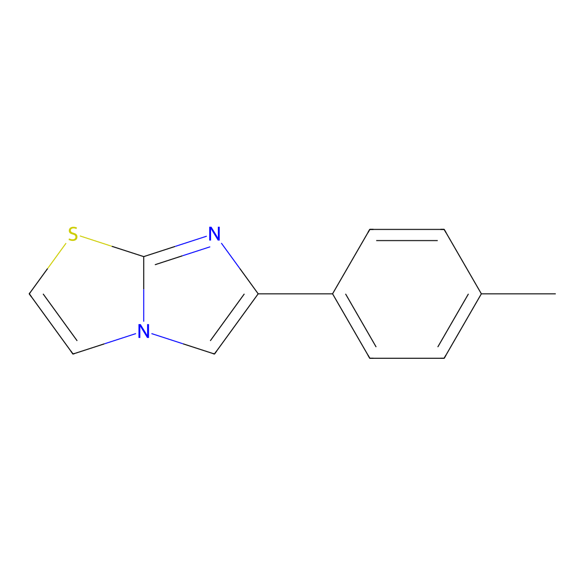 6-(4-Methylphenyl)imidazo(2,1-b)thiazole molecular structure, CAS 7008-64-2