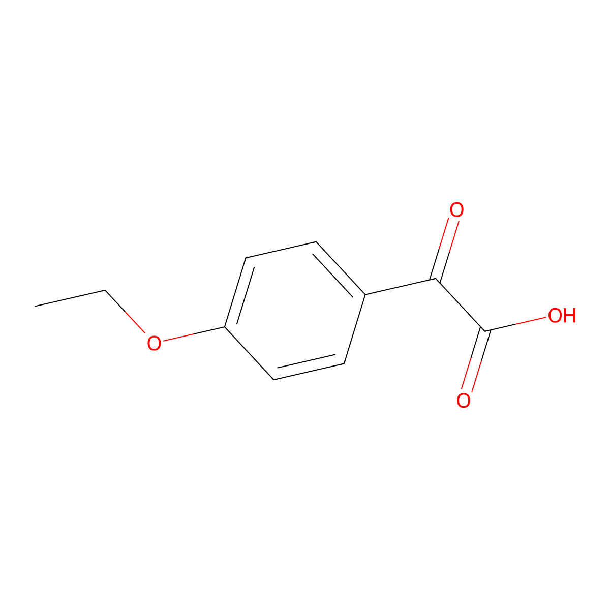 2-(4-Ethoxyphenyl)-2-oxoacetic acid molecular structure, CAS 70080-55-6