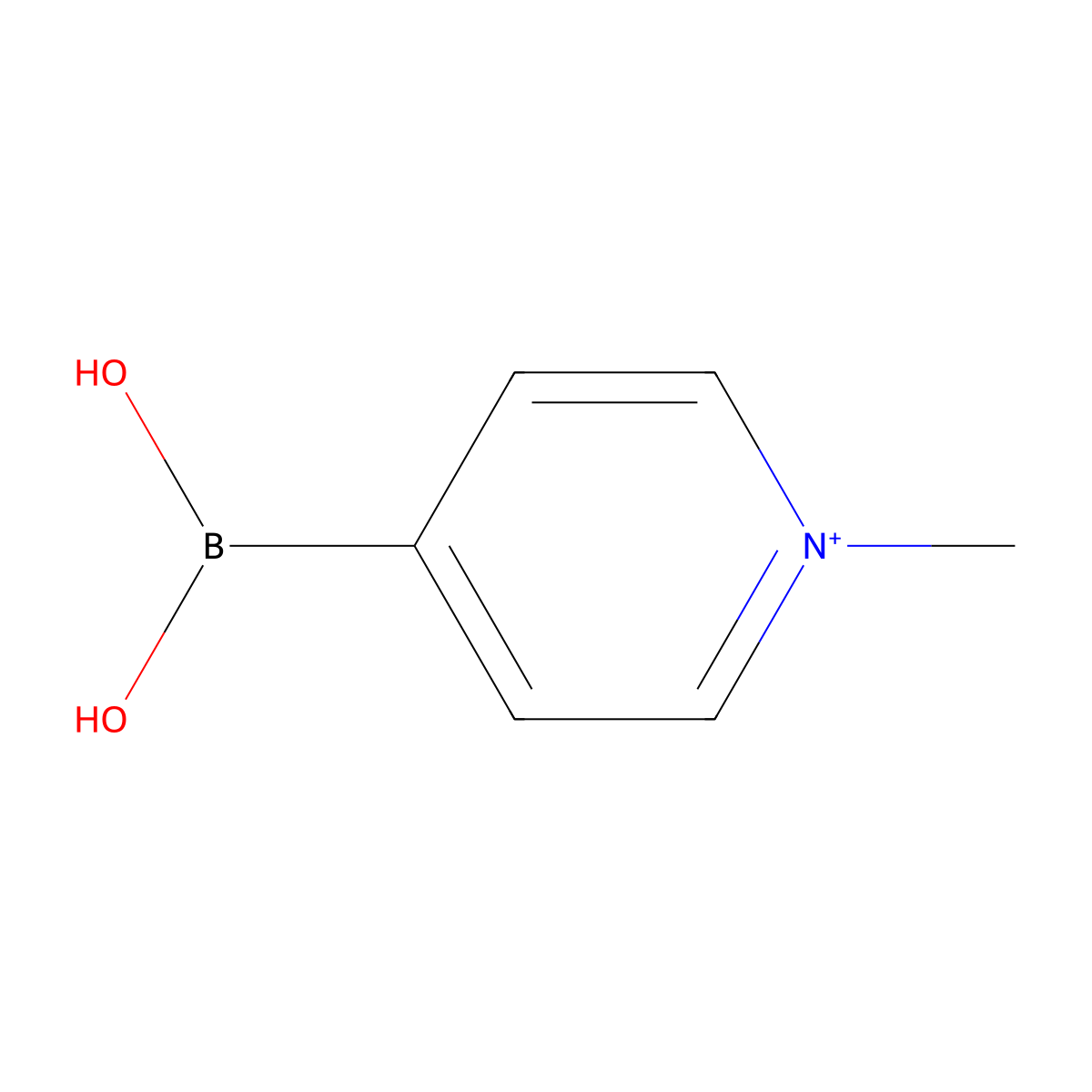 (1-Methylpyridin-1-ium-4-yl)boronic acid molecular structure, CAS 700802-79-5
