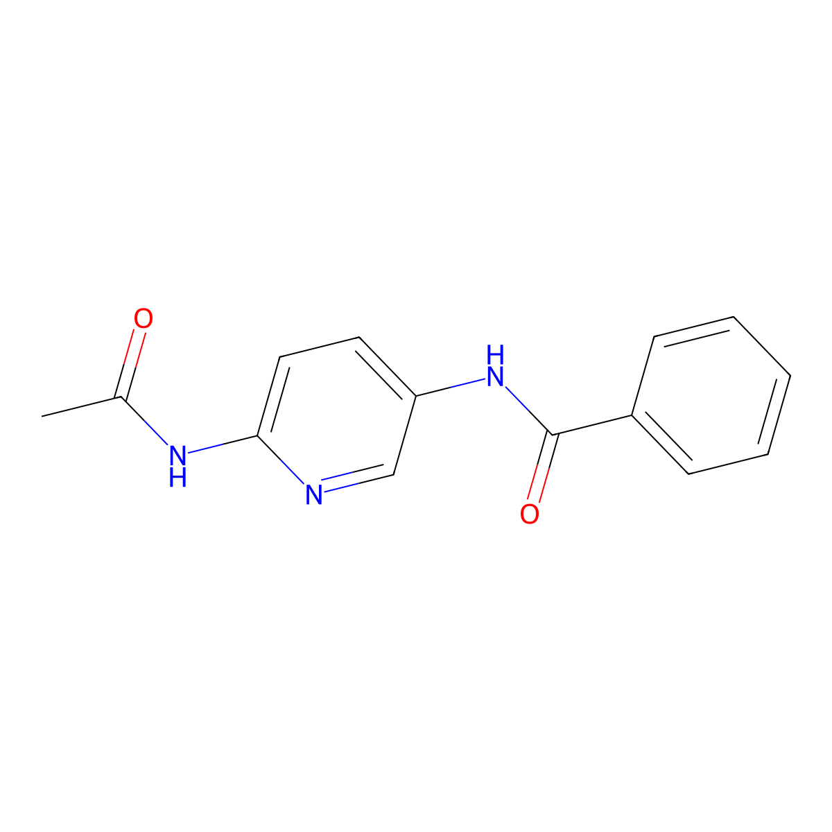 N-(6-acetamidopyridin-3-yl)benzamide molecular structure, CAS 700815-72-1