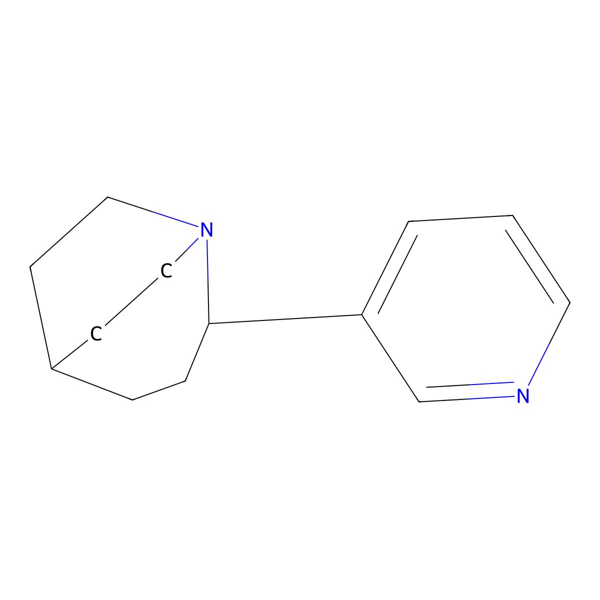 2-(3-Pyridinyl)-1-azabicyclo(3.2.2)nonane molecular structure, CAS 700834-58-8