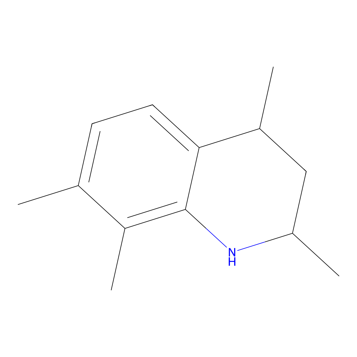 2,4,7,8-Tetramethyl-1,2,3,4-tetrahydroquinoline molecular structure, CAS 700848-21-1