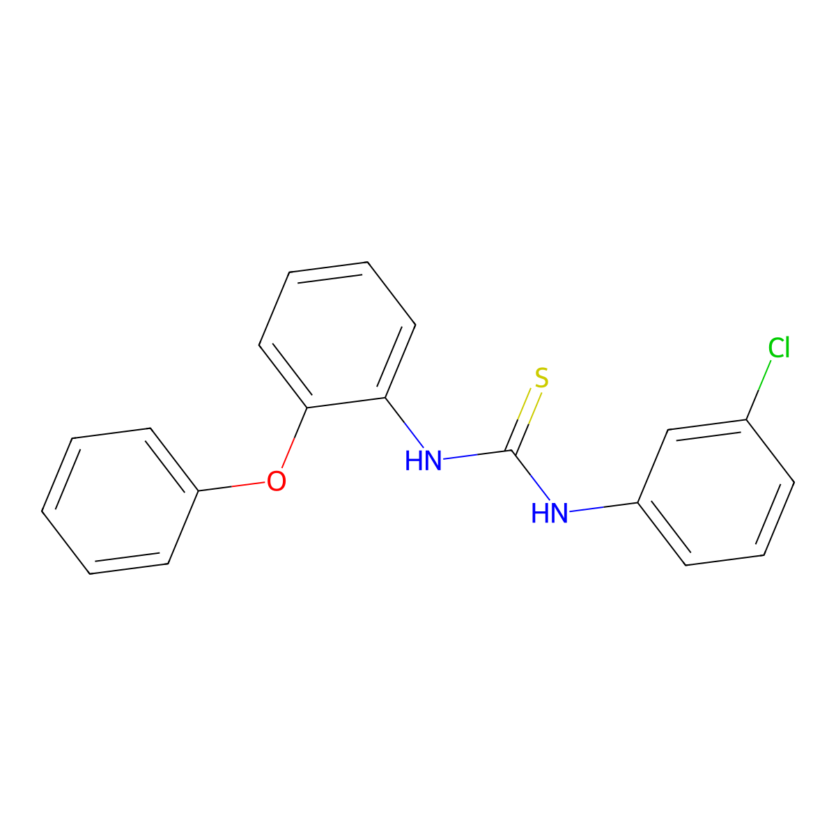 1-(3-Chlorophenyl)-3-(2-phenoxyphenyl)thiourea molecular structure, CAS 700850-81-3