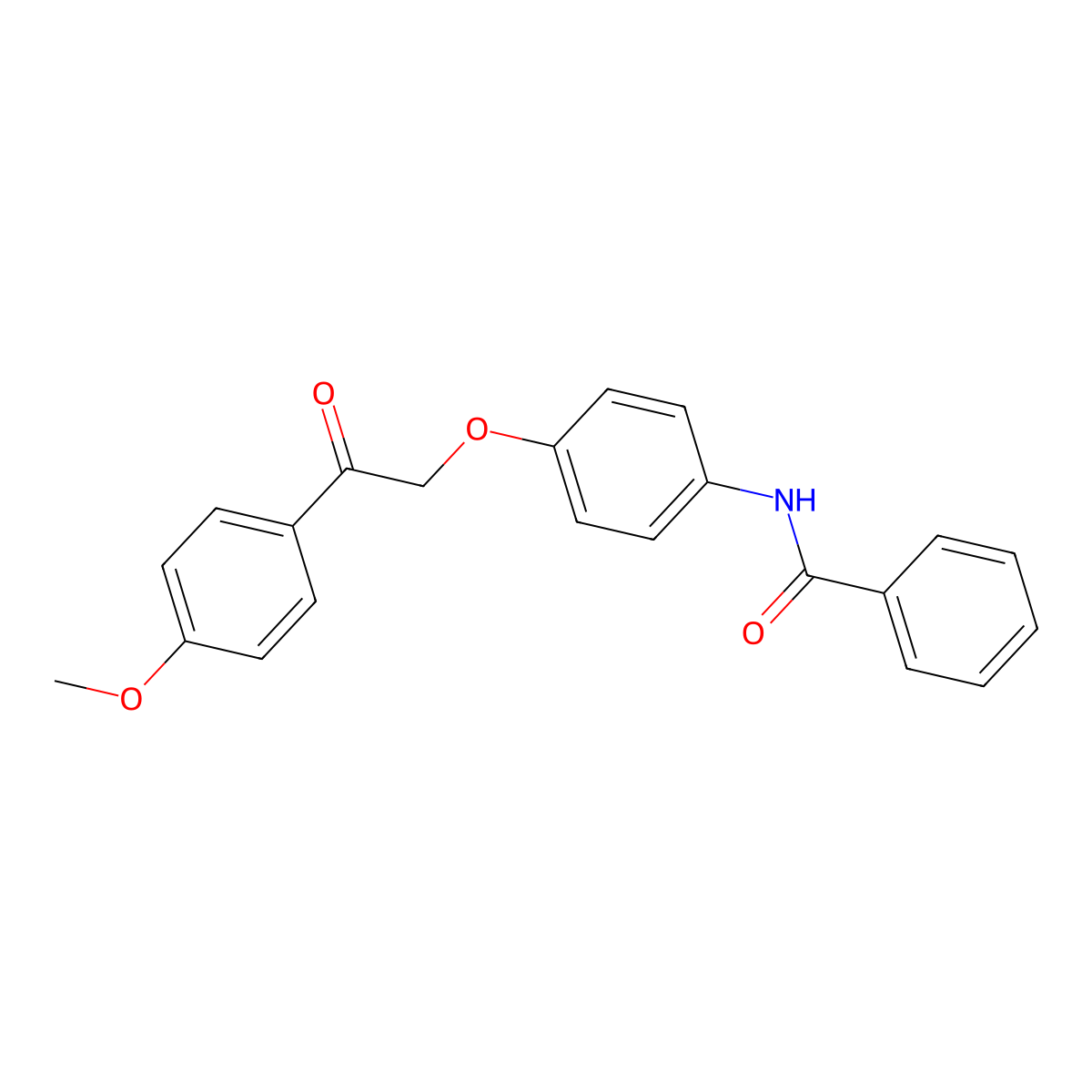 N-[4-[2-(4-methoxyphenyl)-2-oxoethoxy]phenyl]benzamide molecular structure, CAS 700850-99-3