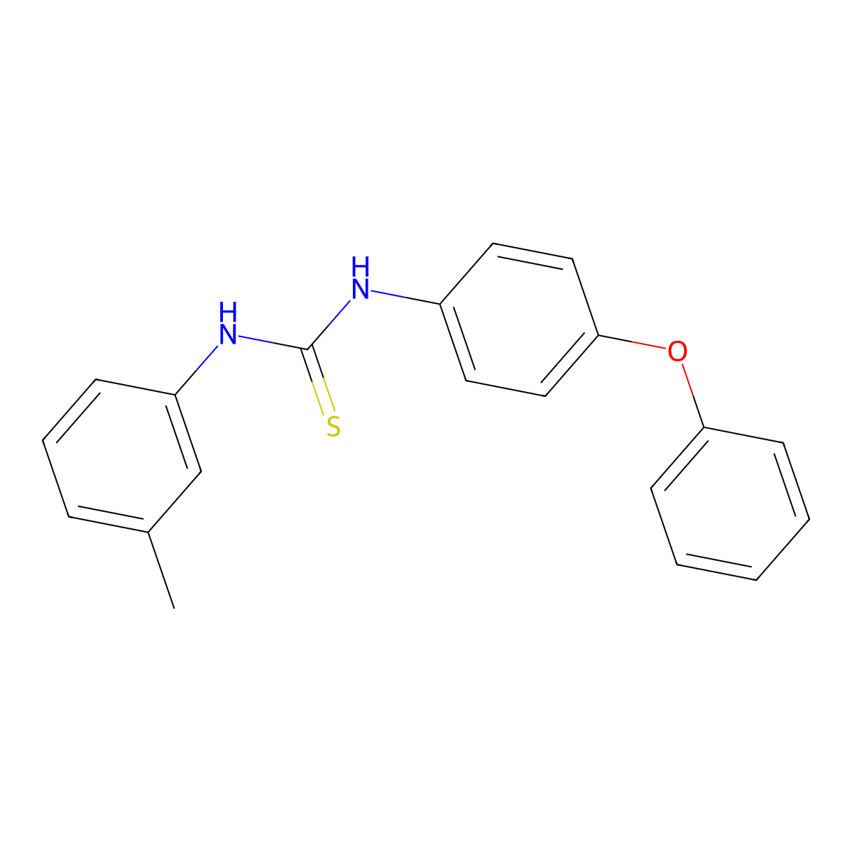 1-(3-Methylphenyl)-3-(4-phenoxyphenyl)thiourea molecular structure, CAS 700851-04-3