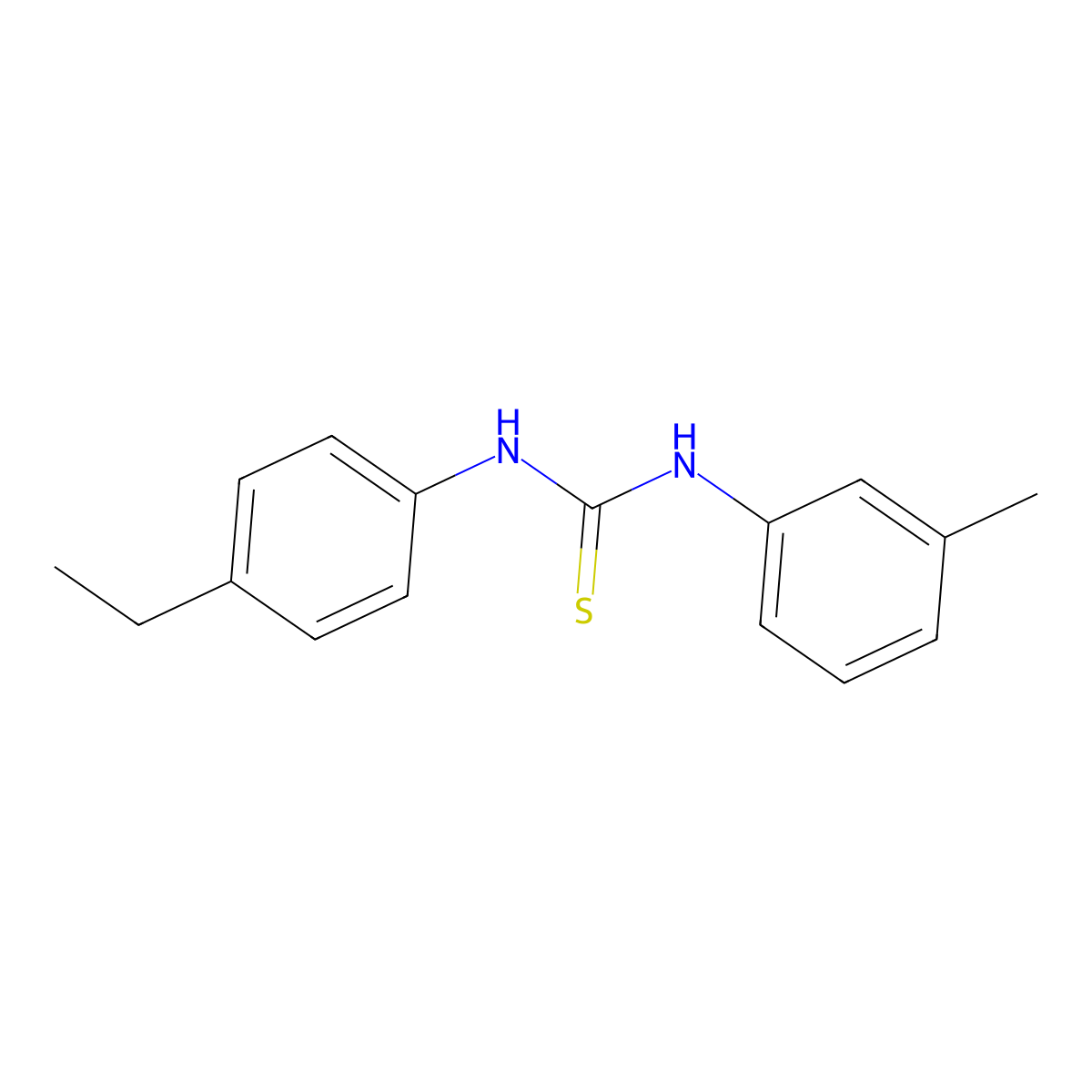 1-(4-Ethylphenyl)-3-(3-methylphenyl)thiourea molecular structure, CAS 700851-72-5