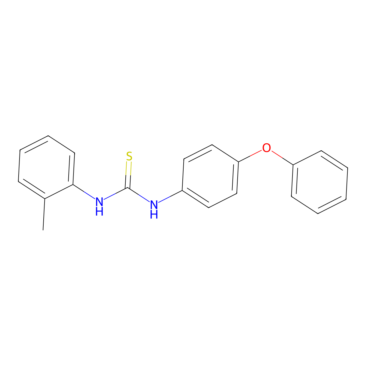 1-(2-Methylphenyl)-3-(4-phenoxyphenyl)thiourea molecular structure, CAS 700852-52-4