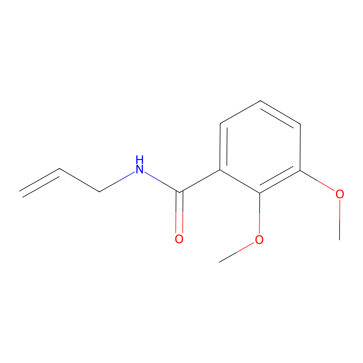 2,3-dimethoxy-N-prop-2-enylbenzamide molecular structure, CAS 700854-35-9